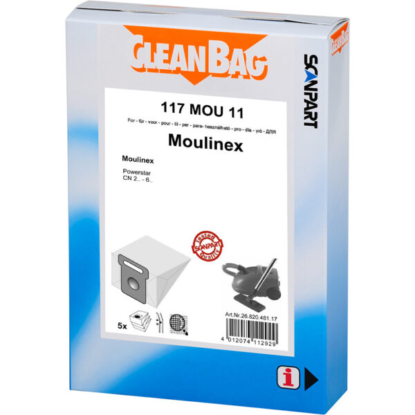 Scanpart Cleanbag Stofzak Moulinex Powerstar - Euro Winkel